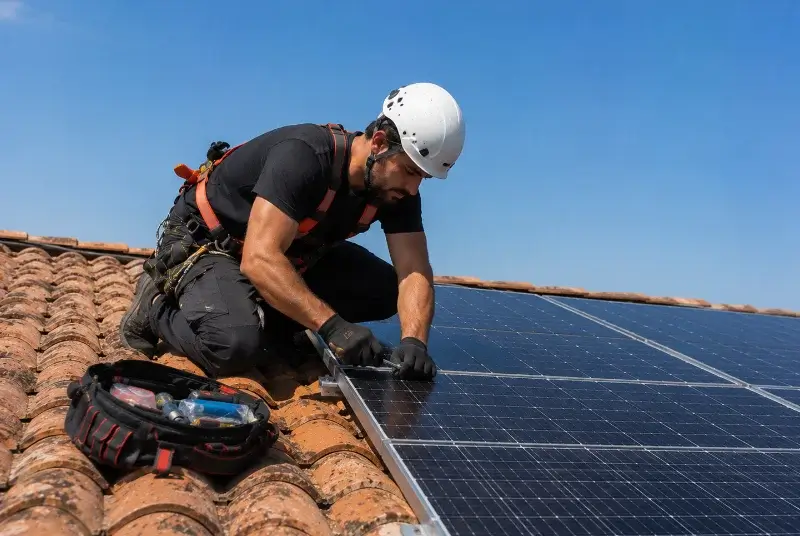 Maintenance et monitoring de panneaux solaires à Aldudes