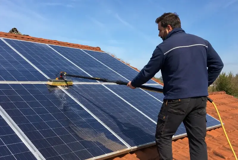 Nettoyage et entretien de panneaux solaires à Aldudes